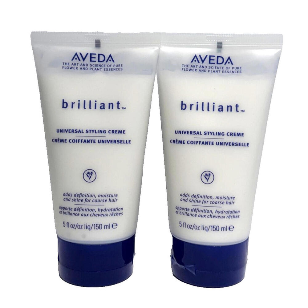 2 X Aveda Brilliant Universal Styling Creme 5oz/150ml each NEW